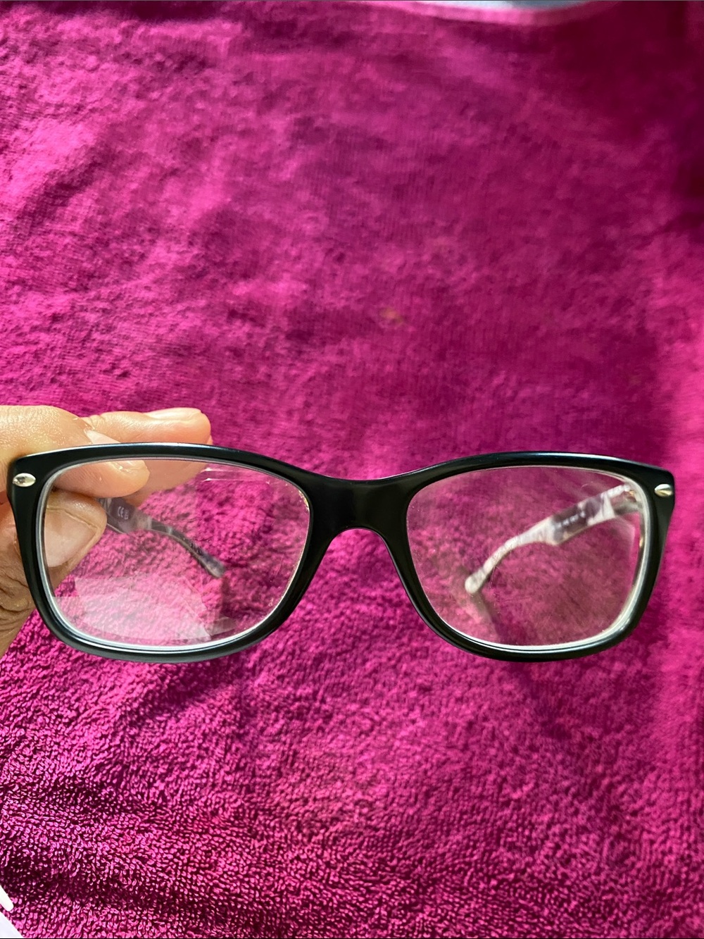 Ray-Ban Matte Black Rectangle Men's Eyeglass Frames